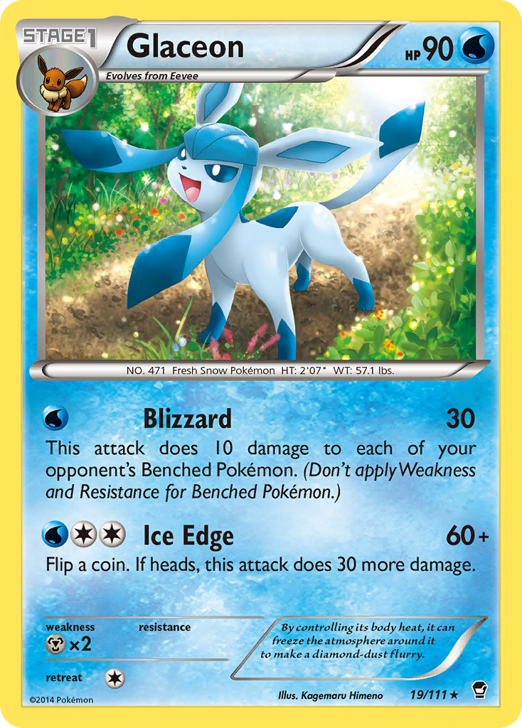 Glaceon (19/111) [XY: Furious Fists] | KingTCG.ca