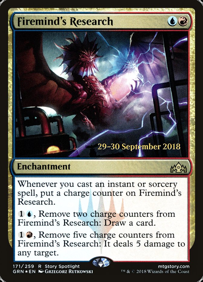 Firemind's Research [Guilds of Ravnica Promos] | KingTCG.ca