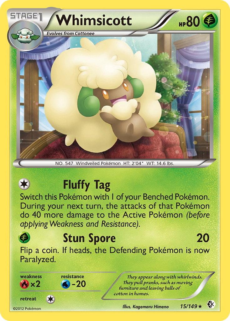 Whimsicott (15/149) [Black & White: Boundaries Crossed] | KingTCG.ca