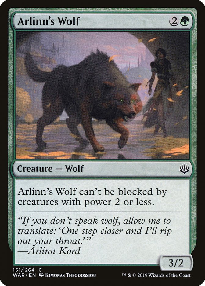 Arlinn's Wolf [War of the Spark] | KingTCG.ca