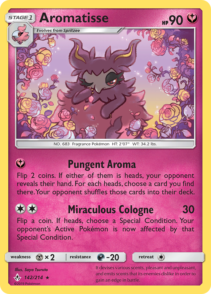 Aromatisse (142/214) [Sun & Moon: Unbroken Bonds] | KingTCG.ca