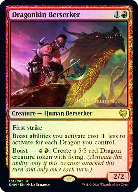 Dragonkin Berserker  [Kaldheim Prerelease Promos] | KingTCG.ca