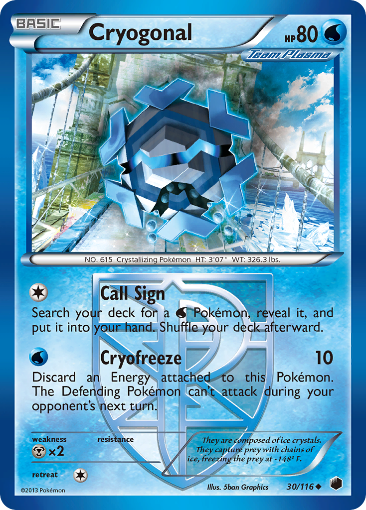 Cryogonal (30/116) [Black & White: Plasma Freeze] | KingTCG.ca