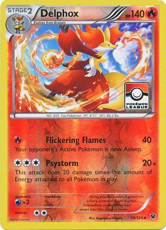 Delphox (13/124) (League Promo) [XY: Fates Collide] | KingTCG.ca