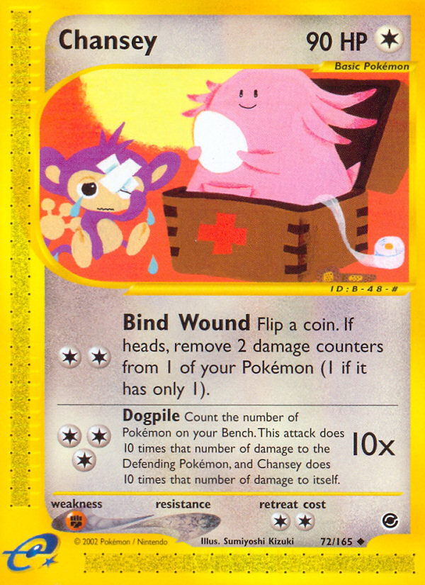 Chansey (72/165) [Expedition: Base Set] | KingTCG.ca