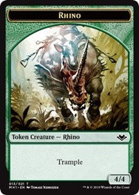 Rhino (013) // Spirit (016) Double-sided Token [Modern Horizons Tokens] | KingTCG.ca