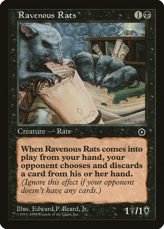 Ravenous Rats [Portal Second Age] | KingTCG.ca