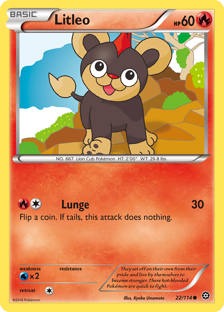 Litleo (22/114) [XY: Steam Siege] | KingTCG.ca