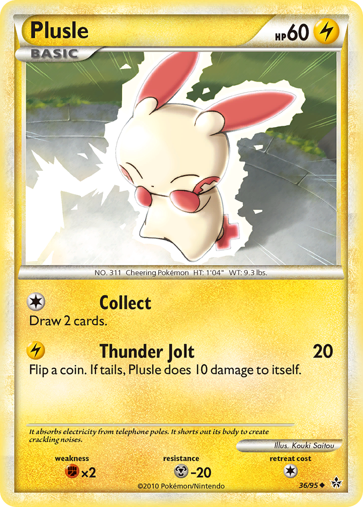 Plusle (36/95) [HeartGold & SoulSilver: Unleashed] | KingTCG.ca