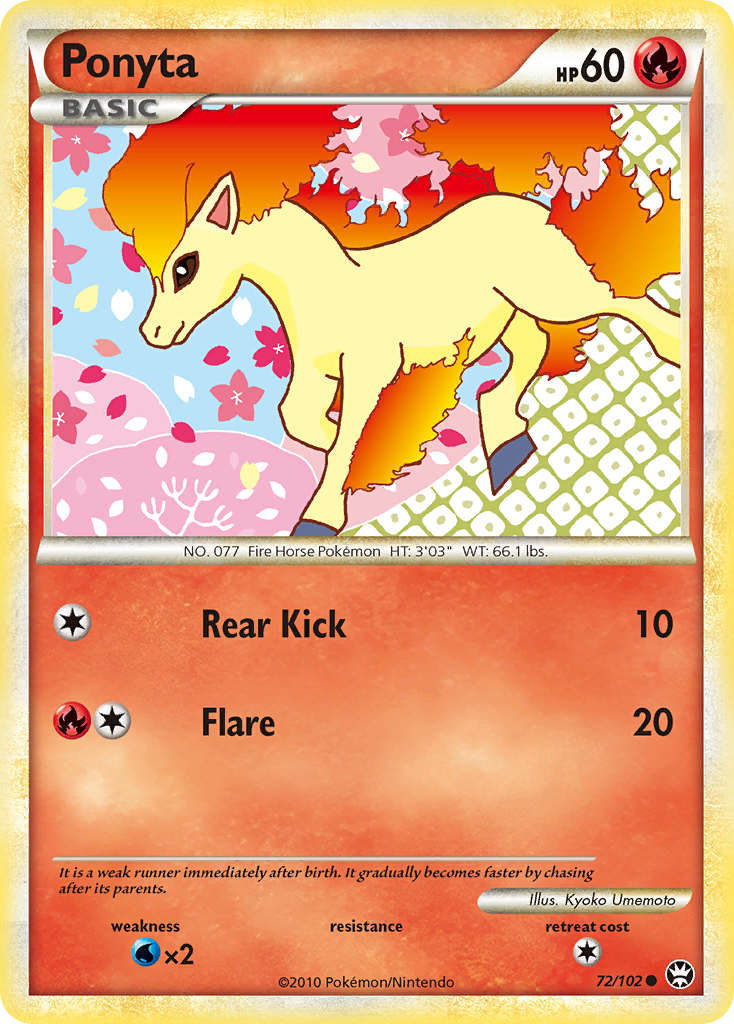 Ponyta (72/102) [HeartGold & SoulSilver: Triumphant] | KingTCG.ca