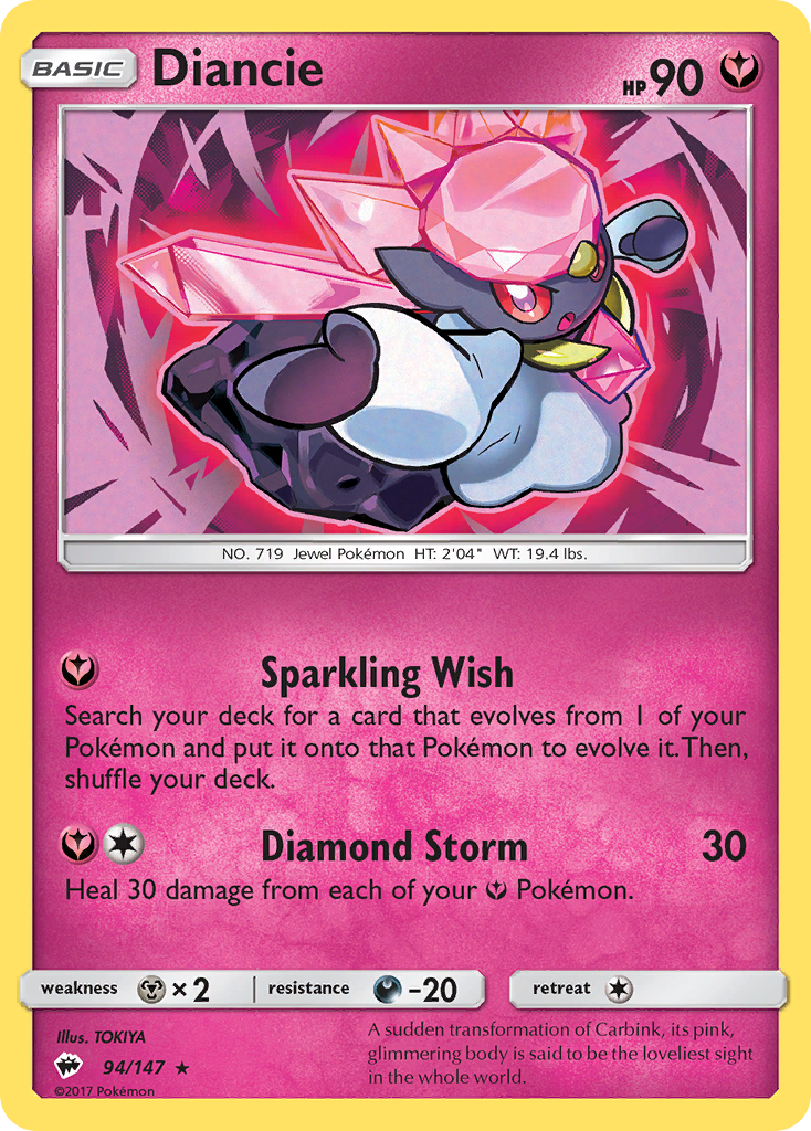 Diancie (94/147) [Sun & Moon: Burning Shadows] | KingTCG.ca