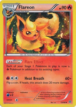 Flareon (13/98) (Cosmos Holo) [XY: Ancient Origins] | KingTCG.ca