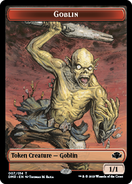 Goblin // Squirrel Double-Sided Token [Dominaria Remastered Tokens] | KingTCG.ca