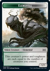 Elemental // Treasure Double-sided Token [Double Masters Tokens] | KingTCG.ca