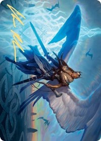 Righteous Valkyrie Art Card (Gold-Stamped Signature) [Kaldheim: Art Series] | KingTCG.ca