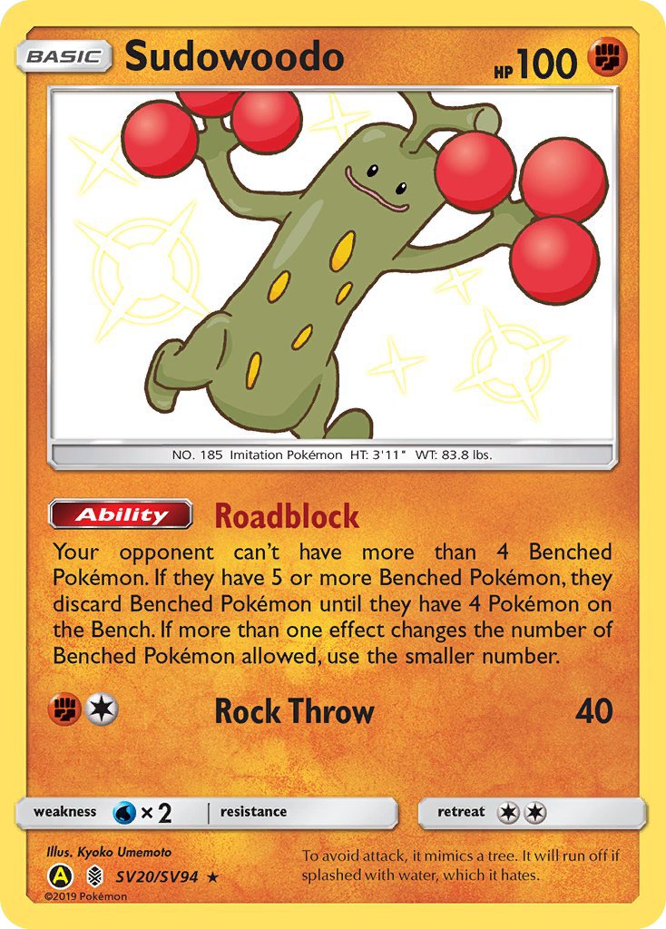 Sudowoodo (SV20/SV94) [Sun & Moon: Hidden Fates - Shiny Vault] | KingTCG.ca