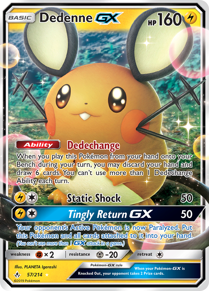 Dedenne GX (57/214) [Sun & Moon: Unbroken Bonds] | KingTCG.ca