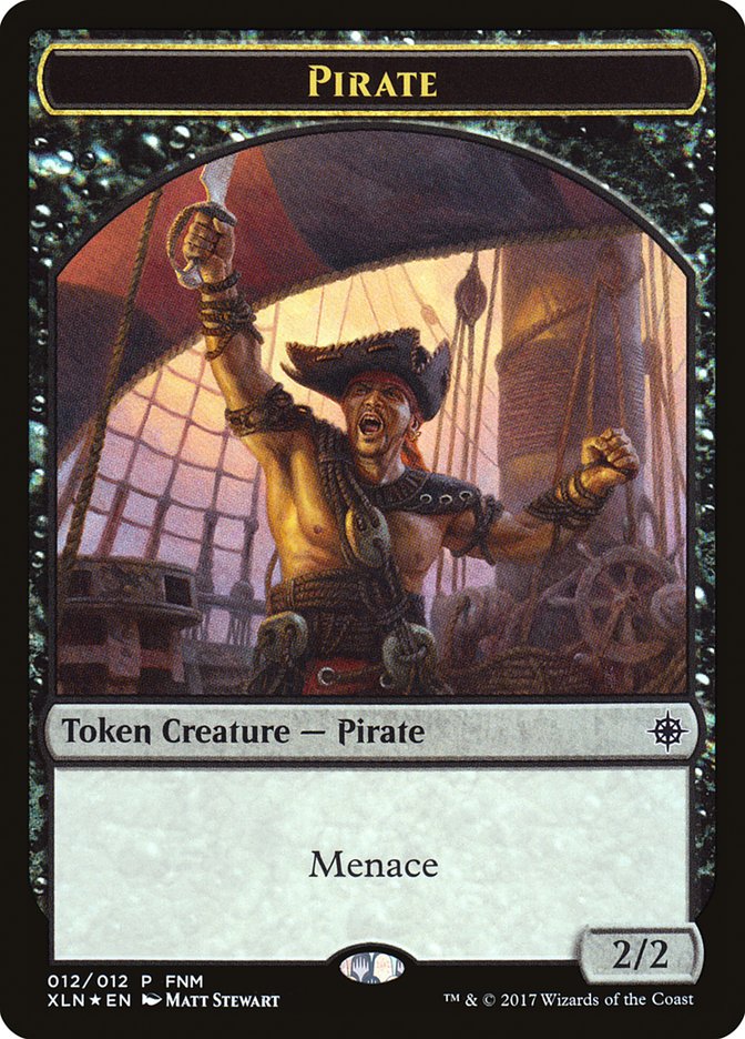 Pirate // Treasure (012) Token [Friday Night Magic 2017] | KingTCG.ca