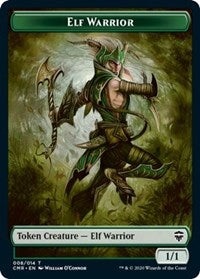 Elf Warrior // Zombie Double-sided Token [Commander Legends] | KingTCG.ca