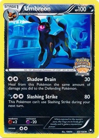 Umbreon (60/108) (Regional Championship Promo) [Black & White: Dark Explorers] | KingTCG.ca