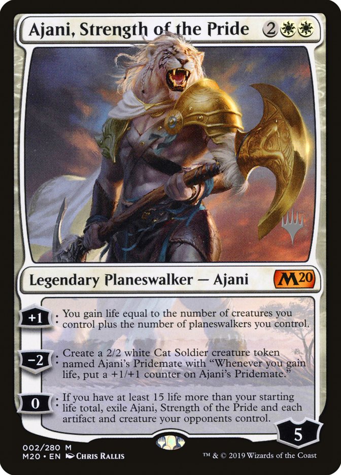 Ajani, Strength of the Pride [Core Set 2020 Promos] | KingTCG.ca