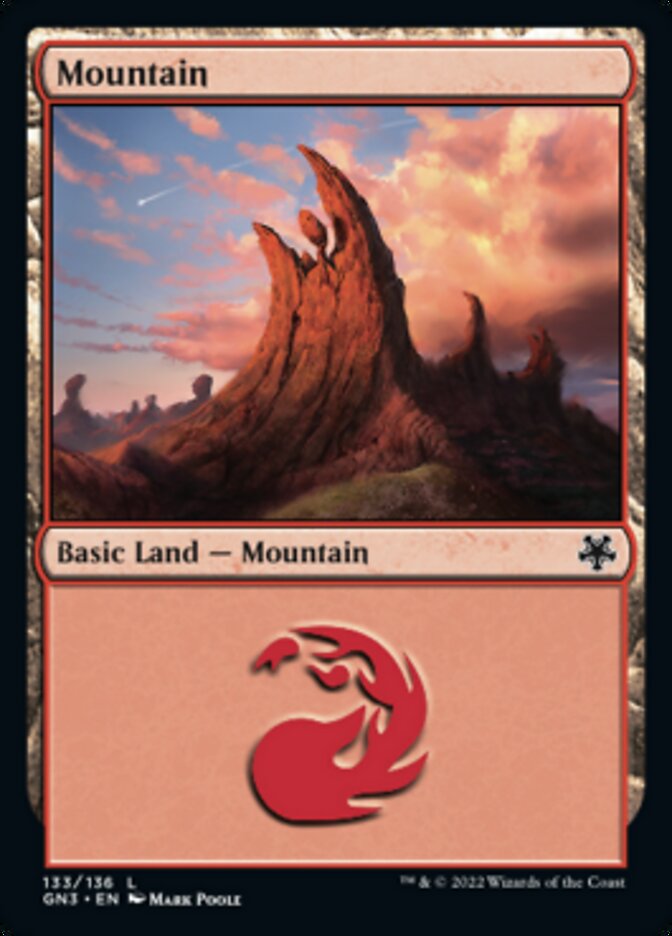 Mountain (133) [Game Night: Free-for-All] | KingTCG.ca