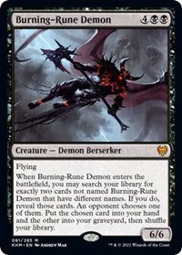 Burning-Rune Demon [Kaldheim] | KingTCG.ca