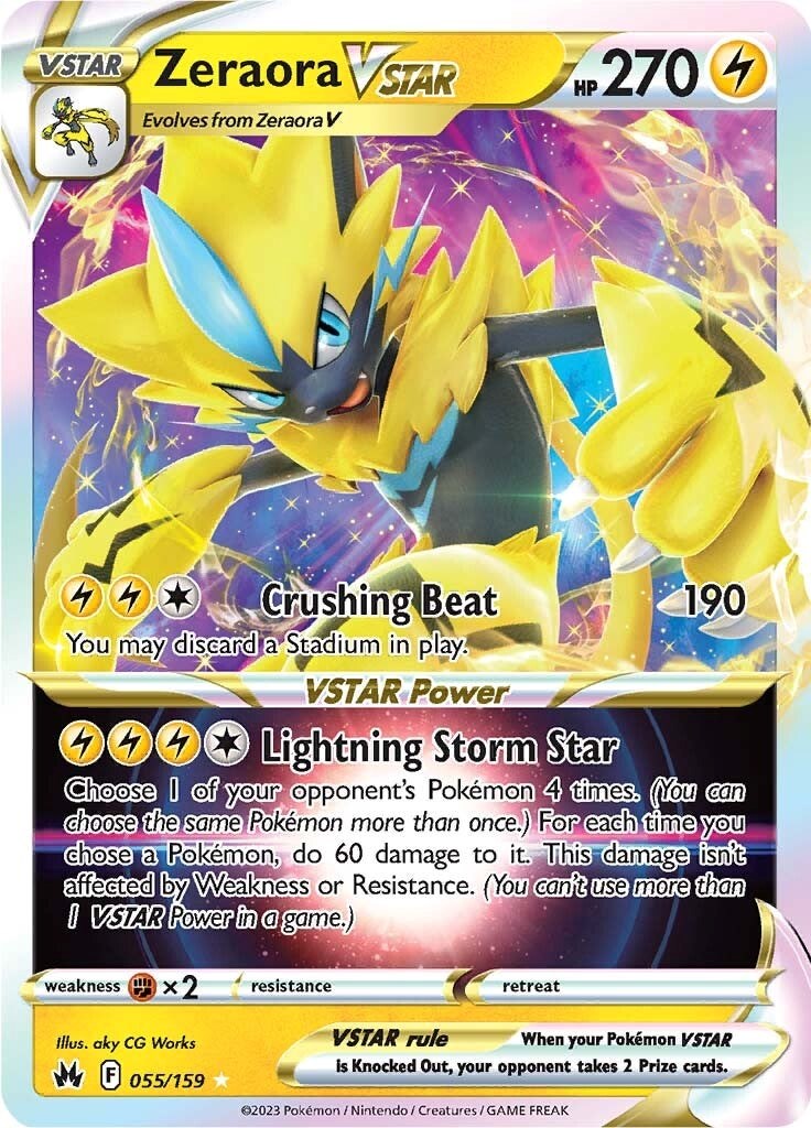 Zeraora VSTAR (055/159) [Sword & Shield: Crown Zenith] | KingTCG.ca