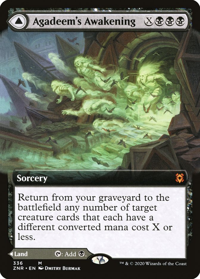 Agadeem's Awakening // Agadeem, the Undercrypt (Extended Art) [Zendikar Rising] | KingTCG.ca