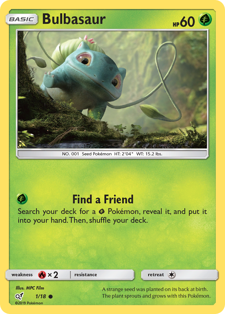 Bulbasaur (1/18) [Sun & Moon: Detective Pikachu] | KingTCG.ca