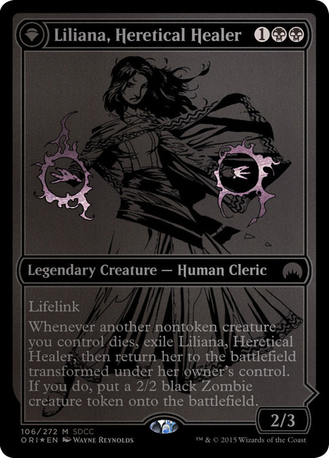 Liliana, Heretical Healer // Liliana, Defiant Necromancer [San Diego Comic-Con 2015] | KingTCG.ca