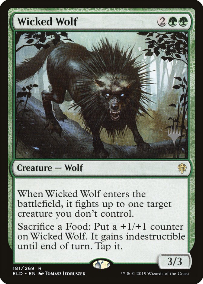 Wicked Wolf (Promo Pack) [Throne of Eldraine Promos] | KingTCG.ca