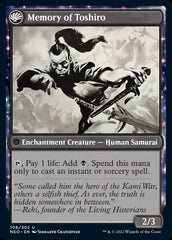 Life of Toshiro Umezawa // Memory of Toshiro [Kamigawa: Neon Dynasty] | KingTCG.ca