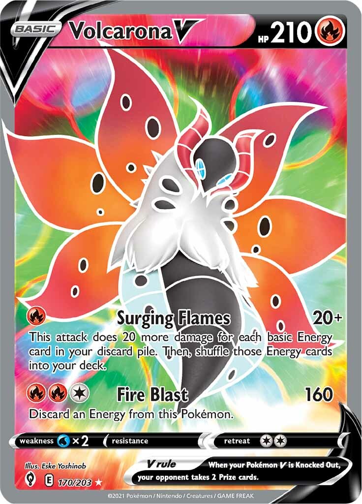 Volcarona V (170/203) [Sword & Shield: Evolving Skies] | KingTCG.ca