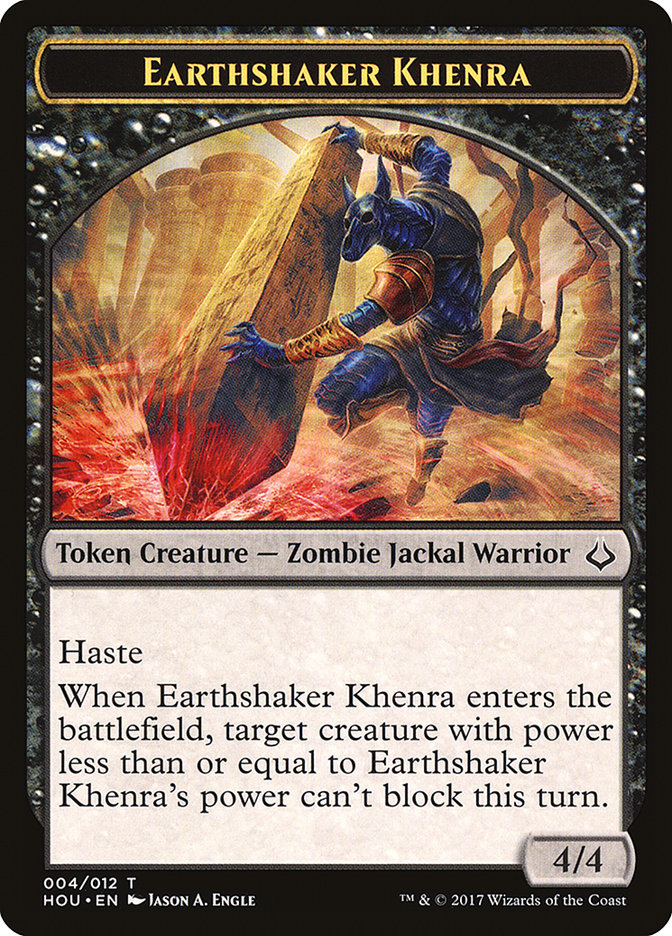 Earthshaker Khenra Token [Hour of Devastation Tokens] | KingTCG.ca