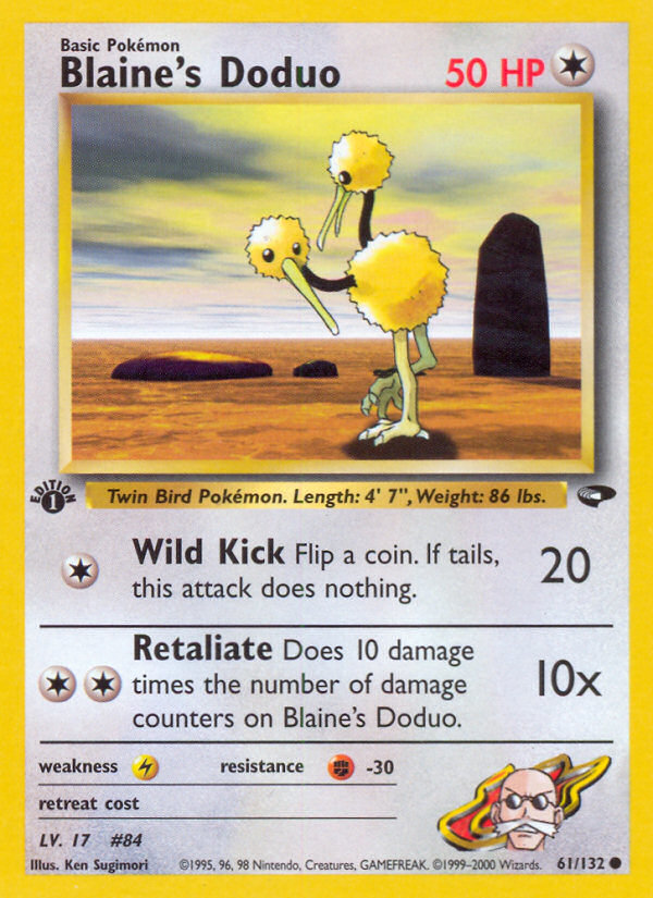 Blaine's Doduo (61/132) [Gym Challenge 1st Edition] | KingTCG.ca