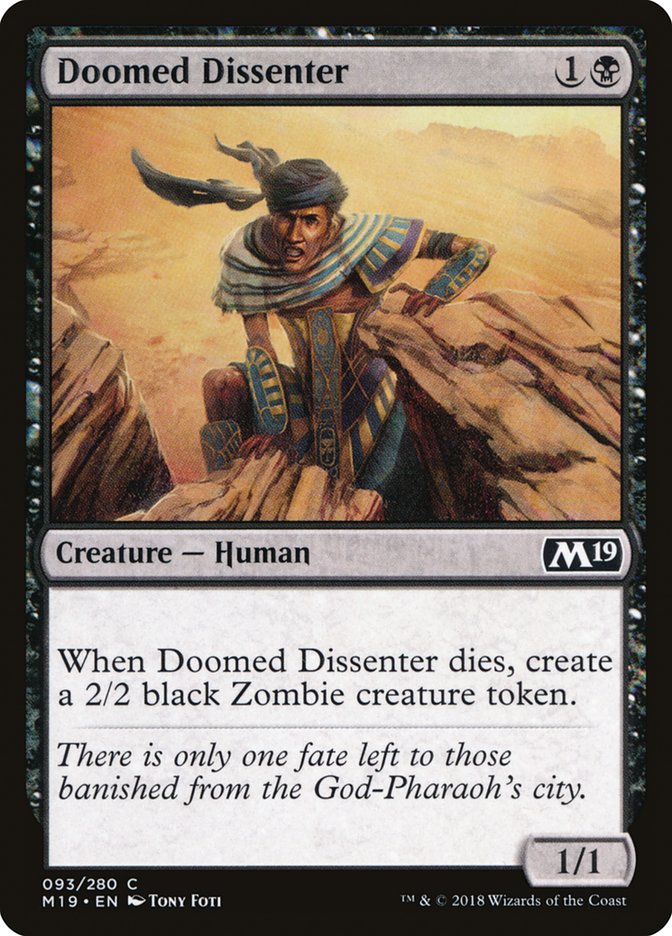 Doomed Dissenter [Core Set 2019] | KingTCG.ca