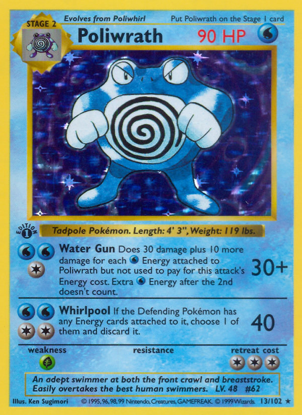 Poliwrath (13/102) [Base Set 1st Edition] | KingTCG.ca