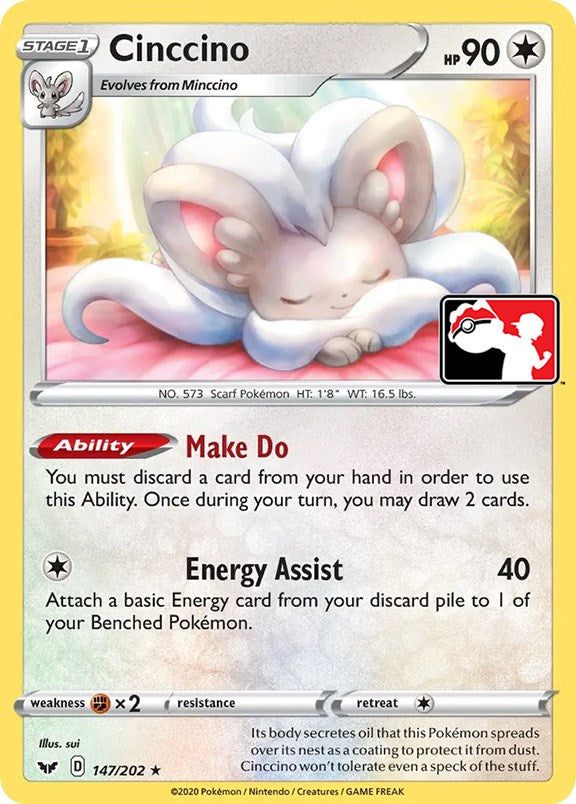 Cinccino (147/202) [Prize Pack Series One] | KingTCG.ca