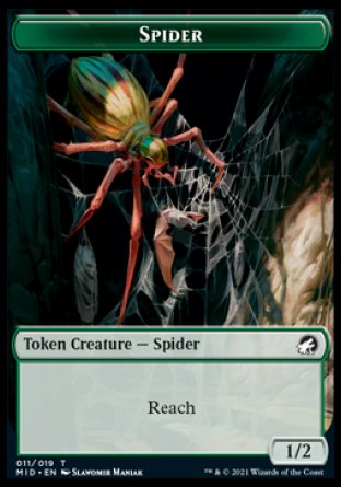 Spider Token [Innistrad: Midnight Hunt Tokens] | KingTCG.ca