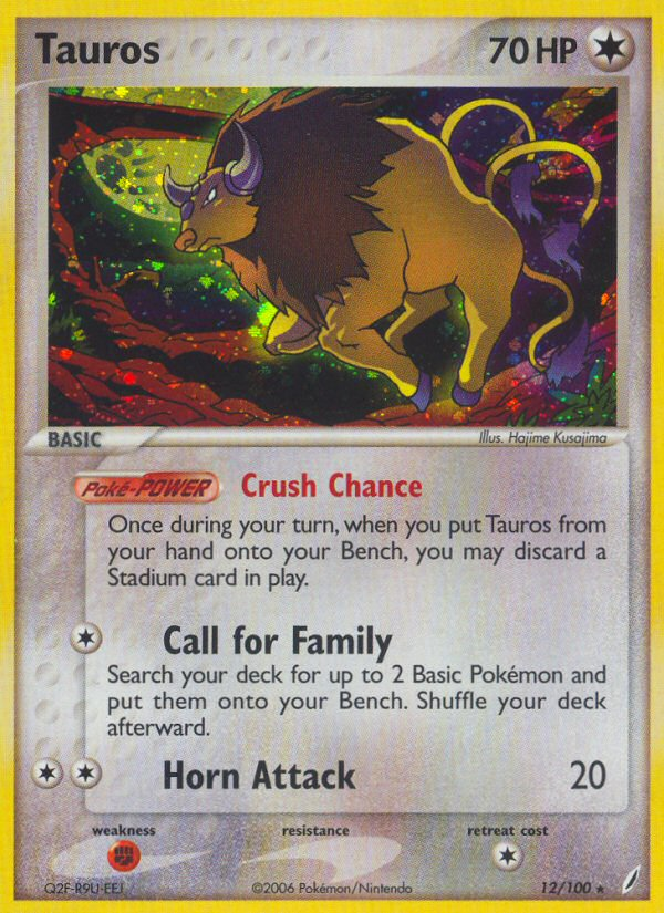 Tauros (12/100) [EX: Crystal Guardians] | KingTCG.ca