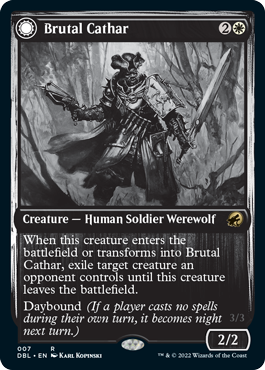 Brutal Cathar // Moonrage Brute [Innistrad: Double Feature] | KingTCG.ca