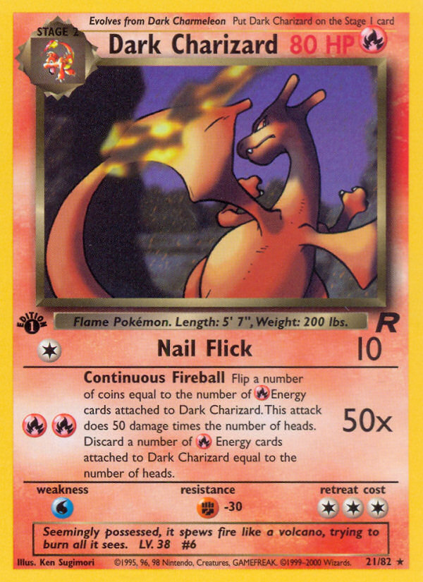 Dark Charizard (21/82) [Team Rocket 1st Edition] | KingTCG.ca