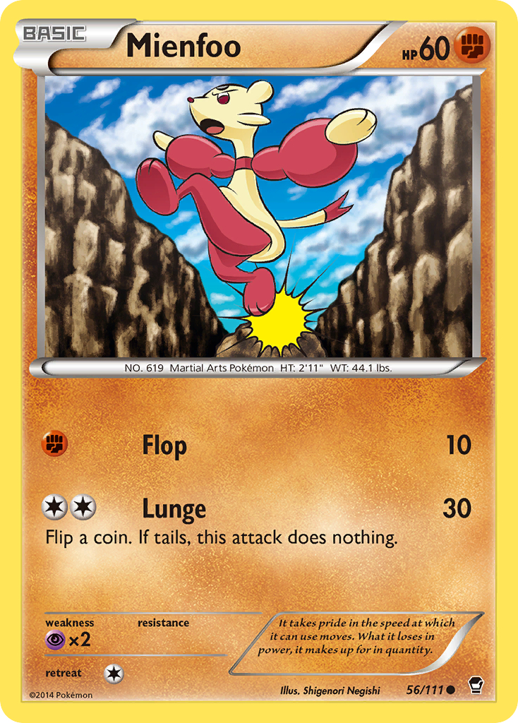 Mienfoo (56/111) [XY: Furious Fists] | KingTCG.ca