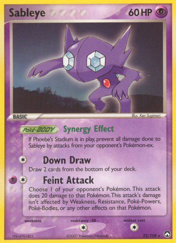 Sableye (22/108) [EX: Power Keepers] | KingTCG.ca