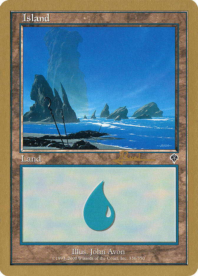 Island (ar336) (Antoine Ruel) [World Championship Decks 2001] | KingTCG.ca