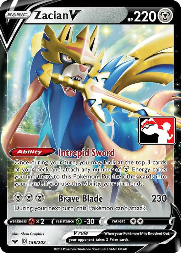 Zacian V (138/202) [Prize Pack Series One] | KingTCG.ca