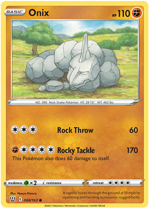 Onix (068/163) [Sword & Shield: Battle Styles] | KingTCG.ca