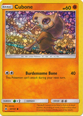 Cubone (57/131) (General Mills Promo) [Sun & Moon: Forbidden Light] | KingTCG.ca