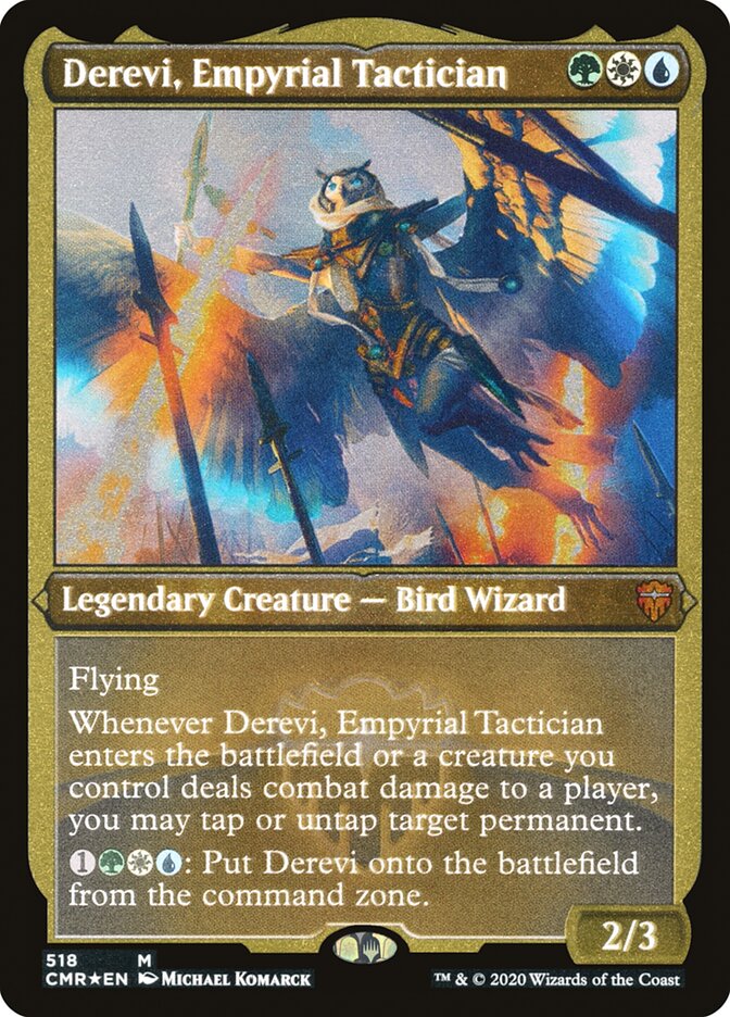 Derevi, Empyrial Tactician (Foil Etched) [Commander Legends] | KingTCG.ca